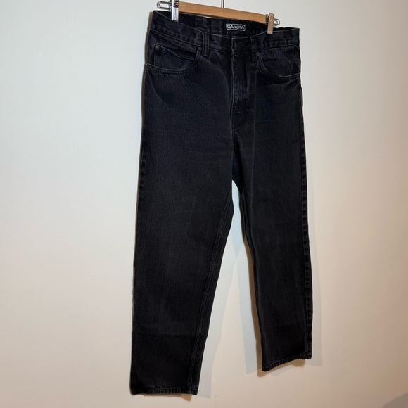 Dakota Black Straight Jeans High-Waisted Sturdy Denim - Picture 1 of 5